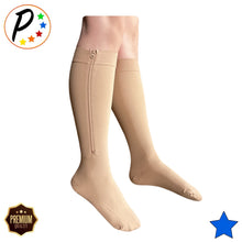 Load image into Gallery viewer, Closed Toe 30-40 mmHg X-Firm Compression YKK Zipper Leg Veins Pain Swelling Socks