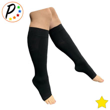 Load image into Gallery viewer, (BIG & TALL) Traditional Open Toe 8-15 mmHg Mild Compression Leg Circulation Socks
