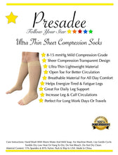 Load image into Gallery viewer, Open Toe Ultra Thin 8-15 mmHg Mild Sheer Compression Leg Shin Calf Socks