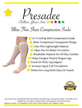 Load image into Gallery viewer, Open Toe Ultra Thin 8-15 mmHg Mild Sheer Compression Leg Shin Calf Socks 