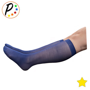 Ultra Thin 8-15 mmHg Mild Sheer Compression Shin Calf Leg Closed Toe Socks