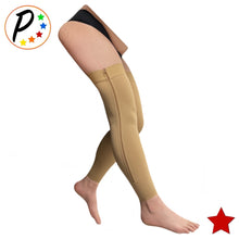 Load image into Gallery viewer, Footless Thigh High 20-30 mmHg Firm Compression Stocking Sleeve With YKK Zipper