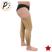 Load image into Gallery viewer, Footless Thigh High 20-30 mmHg Firm Compression Stocking Sleeve With YKK Zipper
