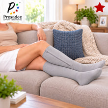 Load image into Gallery viewer, Original Gray Closed Toe 20-30 mmHg Firm Compression Leg Calf Swelling Zipper Socks
