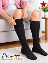Load image into Gallery viewer, Hybrid Closed Toe 20-30 mmHg Firm Compression Full Fabric Zipper Socks