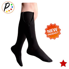 Load image into Gallery viewer, Hybrid Closed Toe 20-30 mmHg Firm Compression Full Fabric Zipper Socks