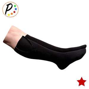 Hybrid Closed Toe 20-30 mmHg Firm Compression Full Fabric Zipper Socks