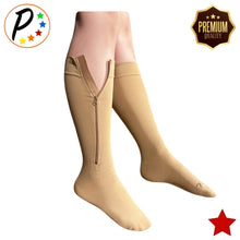 Load image into Gallery viewer, Premium Closed Toe 20-30 mmHg Firm Compression With YKK Zipper Leg Circulation Swelling Socks