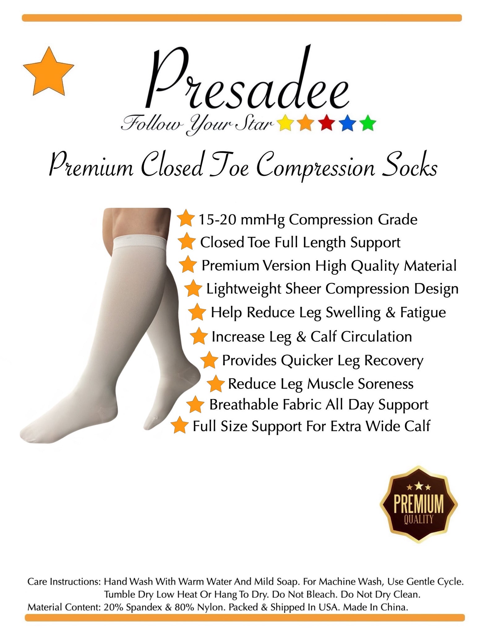How to put on closed toe compression socks 