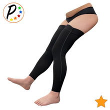 Load image into Gallery viewer, (Petite) Footless Thigh High 15-20 mmHg Moderate Compression Sleeve YKK Zipper