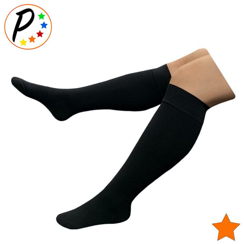 (Petite) Traditional Closed Toe 15-20 mmHg Moderate Compression Leg Calf Socks