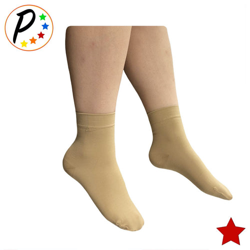  Presadee Original Closed Toe 20-30 mmHg Zipper Compression Calf  Leg Socks (S/M, Beige) : Health & Household
