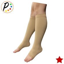 Load image into Gallery viewer, (BIG &amp; TALL) Traditional Open Toe 20-30 mmHg Compression Leg Calf Swelling Socks