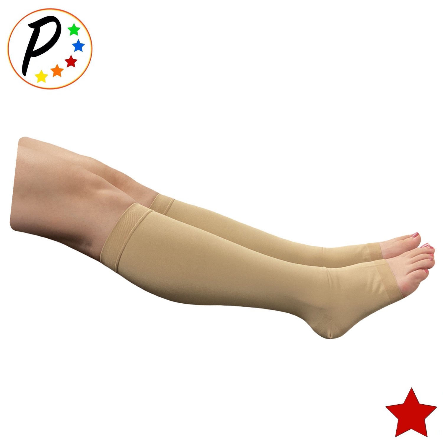 Original Open Toe 20-30 mmHg Firm Compression Calf Leg Swelling