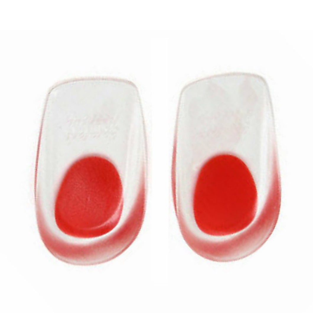 Foot Ankle Heel Cup Gel Silicone Shock Absorbing Cushion Support Red - FREE