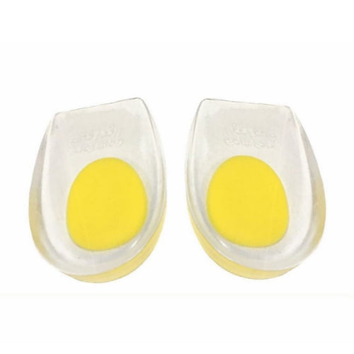 Foot Ankle Heel Cup Gel Silicone Shock Absorbing Cushion Support Yellow - FREE
