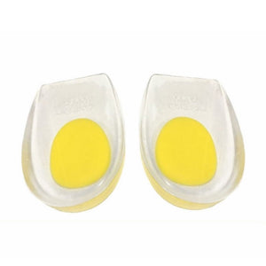 Foot Ankle Heel Cup Gel Silicone Shock Absorbing Cushion Support Yellow - FREE