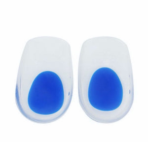 Foot Ankle Heel Cup Gel Silicone Shock Absorbing Cushion Support Blue - FREE