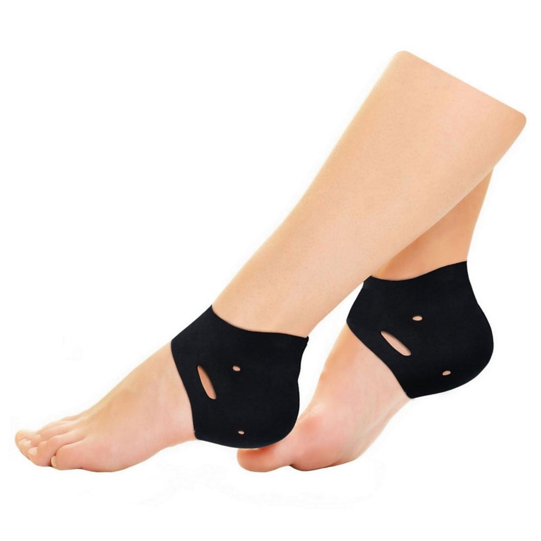Neoprene Ankle Heel Protector Reduce Pain Foot Sleeve Black - FREE