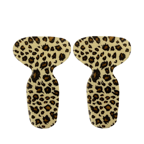 Heel Grip Shoe Insert Cushion Pad Anti-Slip Adhesive Foot Protection Leopard - FREE