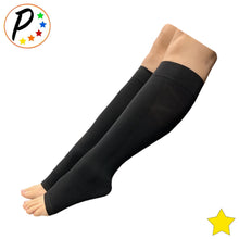Load image into Gallery viewer, Traditional Open Toe 8-15 mmHg Mild Compression Leg Fatigue Circulation Socks