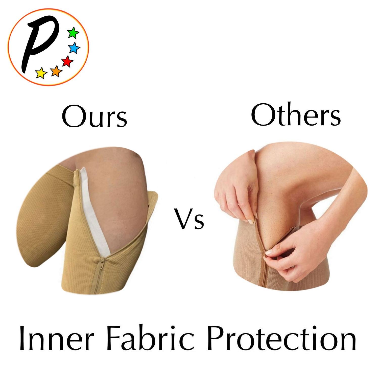 Hdpe Compression Toe Original Open Toe 20-30 mmHg Firm Compression Calf Leg Swelling YKK Zi ...