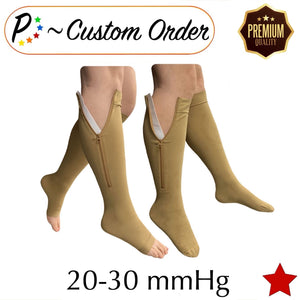 GYMIGO XII®-93-HN-Women Zipper Compression Socks Foot Support