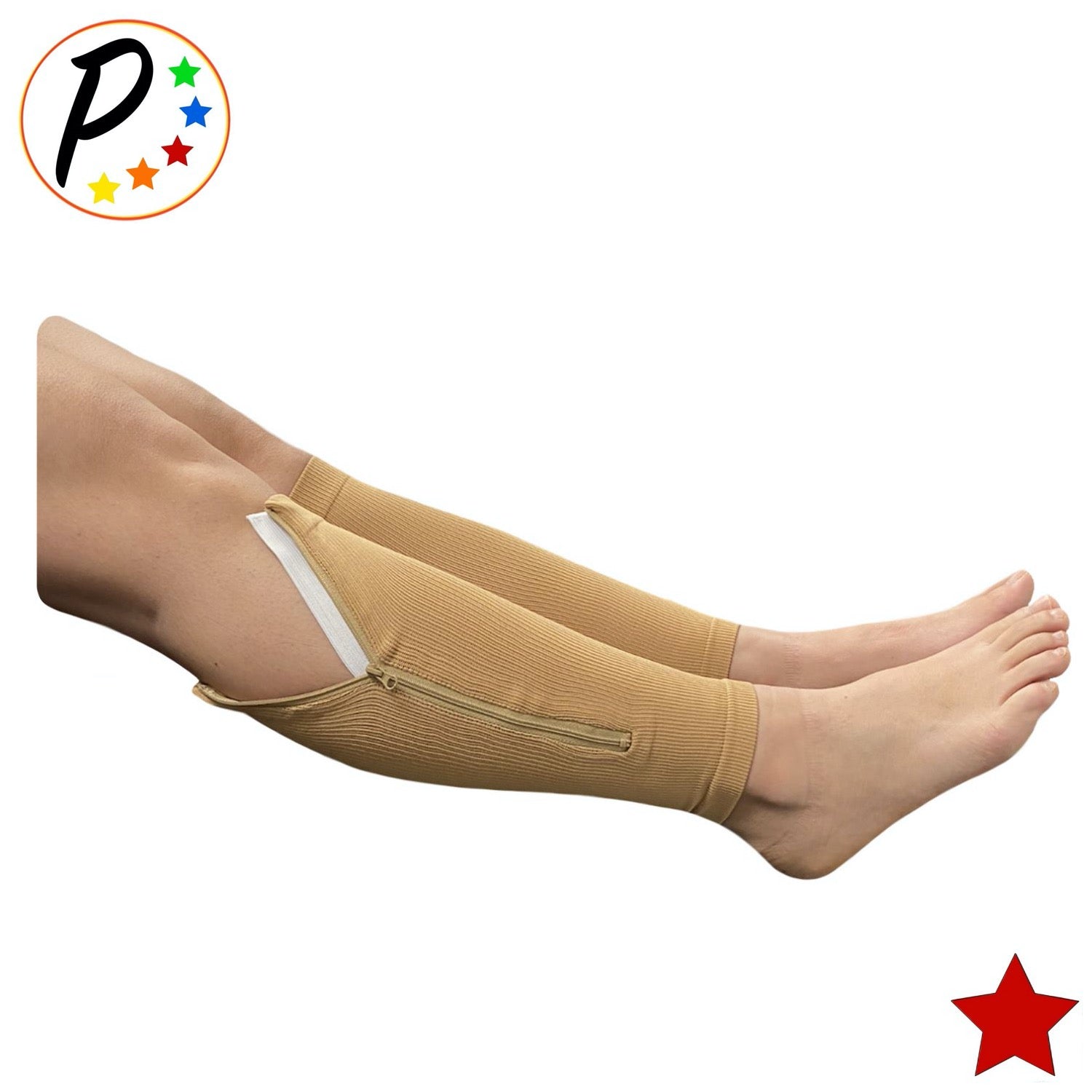 Presadee Compression Calf Sleeve With Zipper - 20-30 MmHg Firm Support For Swelling & Fatigue (Sizes S/M To 5XL)