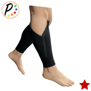 Original Footless 20-30 mmHg Firm Compression Leg Circulation Shin Calf Sleeve With Zipper