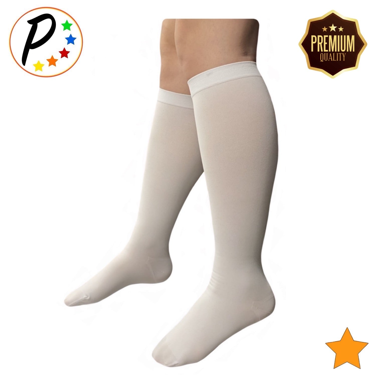 Footless Compression Stockings 15 To 21mmHg Skin Friendly And Breathable  Pro GF0