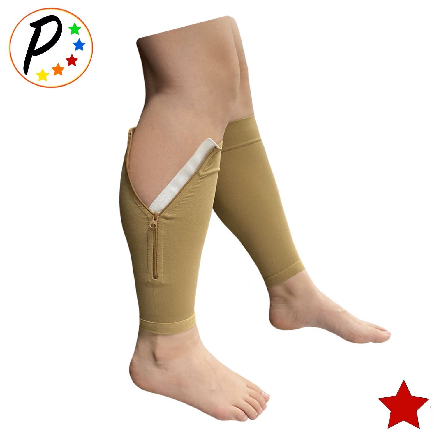 BIG TALL) Premium 20-30 mmHg Compression Calf Shin Sleeve With