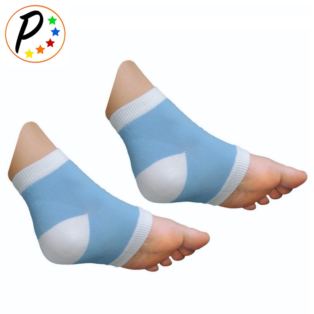 Foot Ankle Built-In Gel Moisturizing Soften Heel Socks - 1 Pair