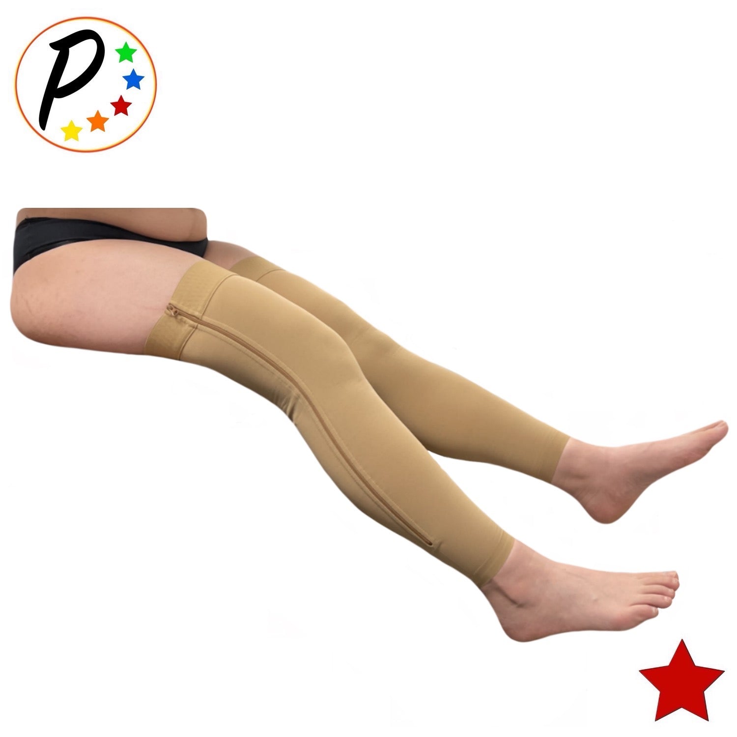 GLEMOSSLY Thigh High Medical Compression Stockings For Women & Men,Footless, Firm Support Hose 20-30