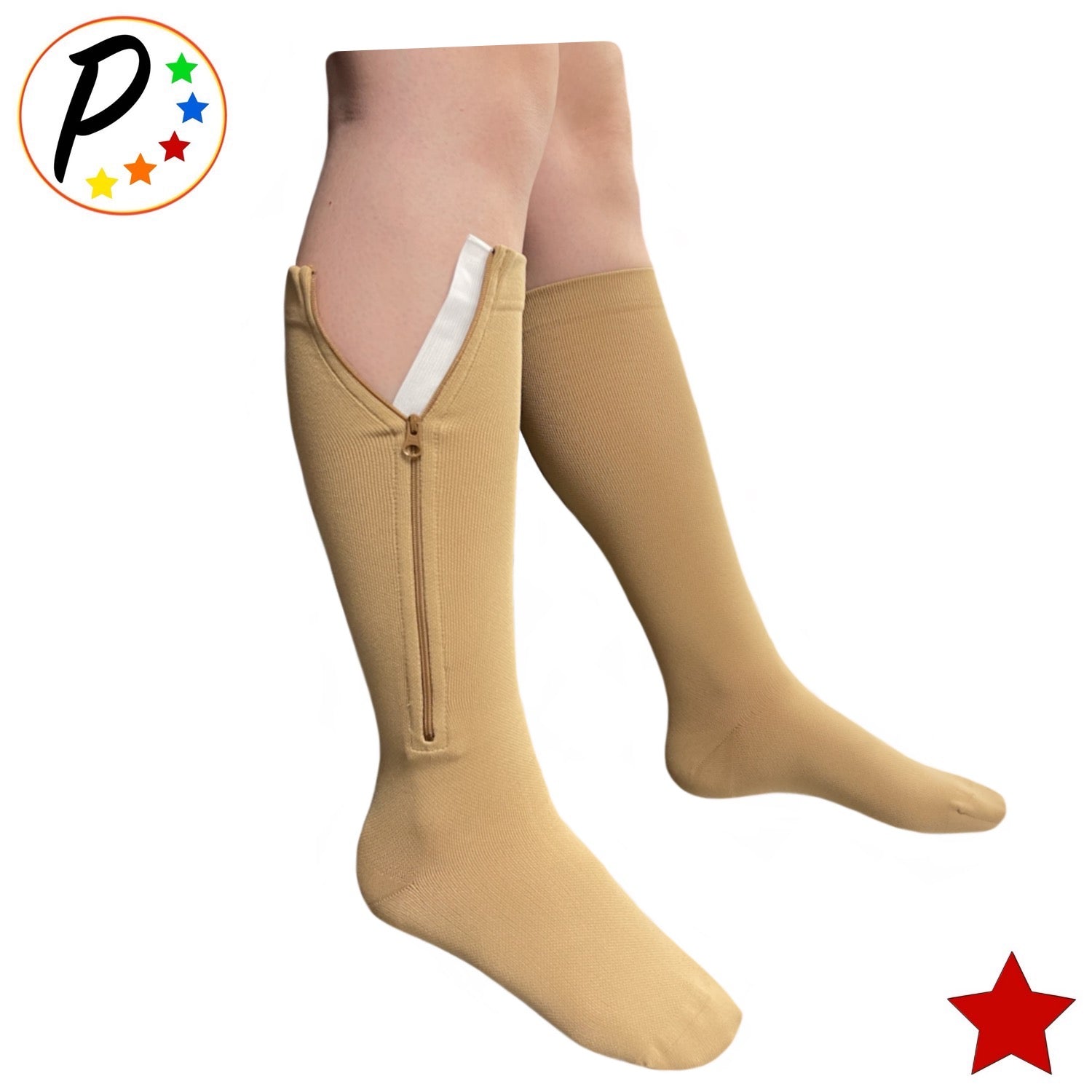 DN ENt Zip socks Compression Socks with Zipper Supports Leg Knee Stockings  Open Toe-1pair Foot Support - Buy DN ENt Zip socks Compression Socks with  Zipper Supports Leg Knee Stockings Open Toe-1pair