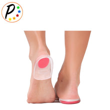 Load image into Gallery viewer, Foot Ankle Heel Cup Gel Silicone Shock Absorbing Cushion Support 1 Pair
